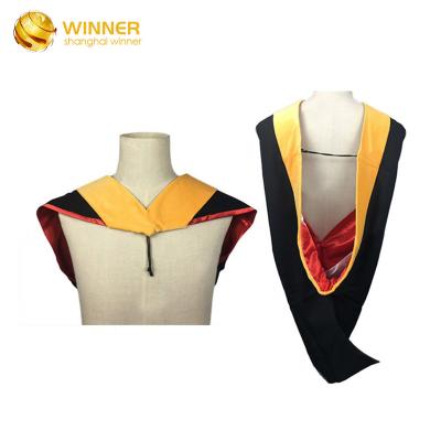 China Luxury Wholesale Luxury Graduation Gown Accessories Graduation Stoles Master Hood for sale