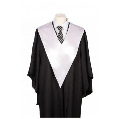 China Graduation stoles Design Clergy Stole Graduation Sash church clothes Wholesale Matte Triangle Graduation Stoles Sash Custom One Color V Stoles For Graduation for sale