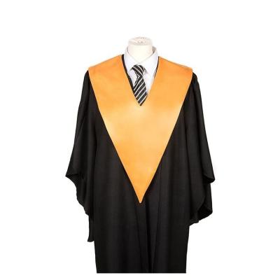 China Graduation stoles Design Clergy Stole Graduation Sash church clothes Shiny Stole graduation gown V Stoles For school for sale