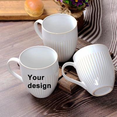 China Custom Logo Decal Print New Bone China Porcelain Coffee Mug 8oz 11oz 12oz 16oz Good Quality Viable Promotional Ceramic Mug Small MOQ for sale