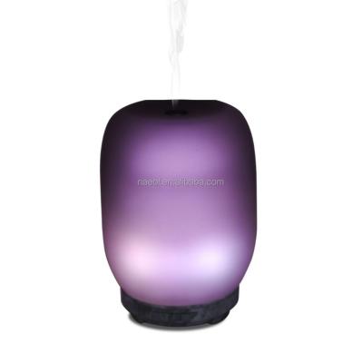 China Charming Comfortable Feel Purple Cool Mist Humidifier Electronic Glass Aroma Diffuser for sale