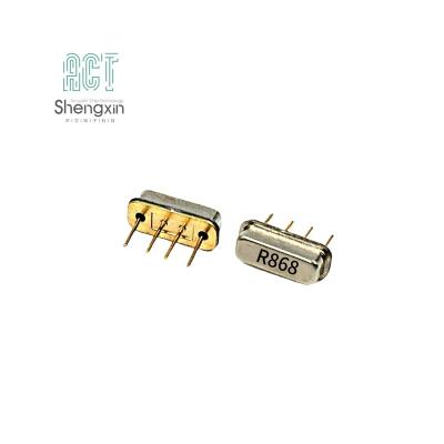 China DIP-F11/+-250kHz/R868.950MHz/4PIN Acoustic chip Saw Resonator SXR868M950BF11 for sale