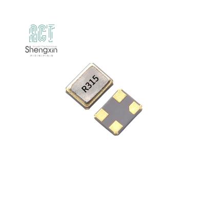 China SMD3225/+-100kHz/R315.000MHz/4PIN Acoustic chip Saw Resonator SXR315M000AS01 for sale