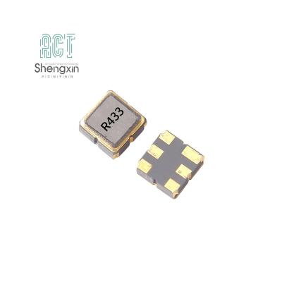 China SMD3838/+-75kHz/R433.920MHz/6PIN Acoustic chip Saw Resonator SXR433M920AS04 for sale