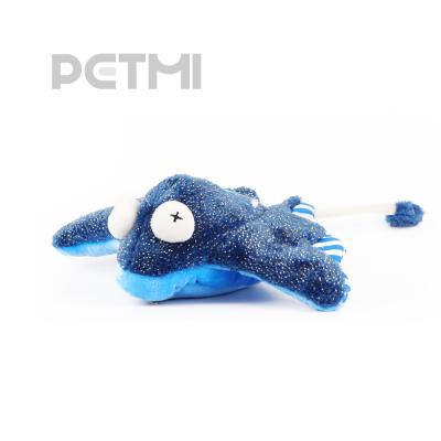 China PETMI Sustainable Electronic Plush Pet Toy Dancing Marine Organism Series Manta Ray for sale