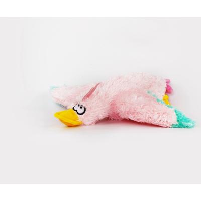 China Viable Factory Direct Plush Pet Toy Animal Pink Duck Electric Stuffing Toy for sale