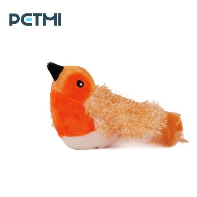 China LN025 PETMI Bull Plush Electric Stocked Pet Toy Singing Birds Series Tit Bull-Inflated for sale