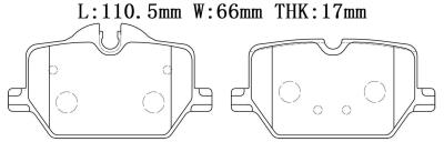 Cina 34206888835 BMW Pad del freno in vendita