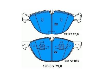 Cina X6 E71 BMW Pad del freno anteriore 34116778048 Prevenzione della ruggine in vendita