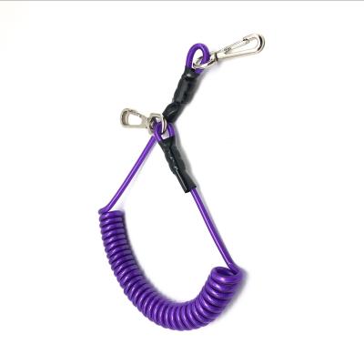 China PVC Spring Safety Cable Tool Lanyard for sale