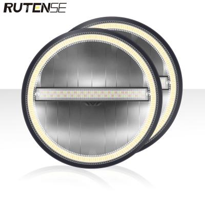 China Aluminum + PC RUTENSE 7 Inch Headlight Auto Lighting System 65W Led Headlight Motorcycle Car H4 Led Headlight for sale