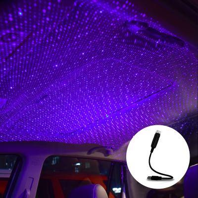 China RUTENSE Aluminum Led Neon Lights Atmosphere Lamp Car Roof Star Light USB Auto Star Projector Light for sale