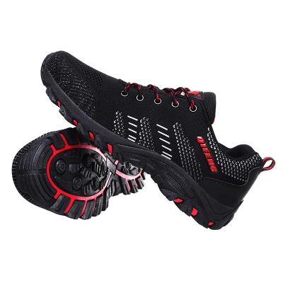 China Professional Men's Breathable Mesh Outdoor Hiking Shoes Breathable Non-Slip Manufacturing Anti-Skid Hiking Shoes for sale