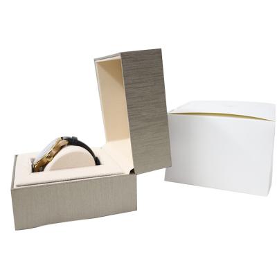 China Product Luxury Brushed Lines Watch Box with Cardboard Material Sample Time 5-7 Days for sale