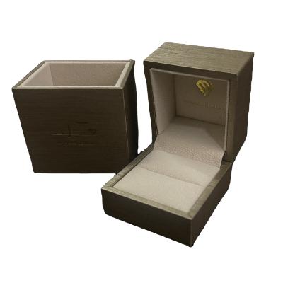 China Customized Logo Gold Ring Box The Ultimate Packaging for High-End Jewelry Collections for sale