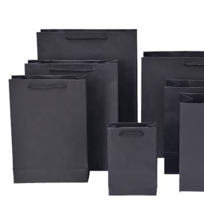 China Customized Black Jewelry Paper bags for sale