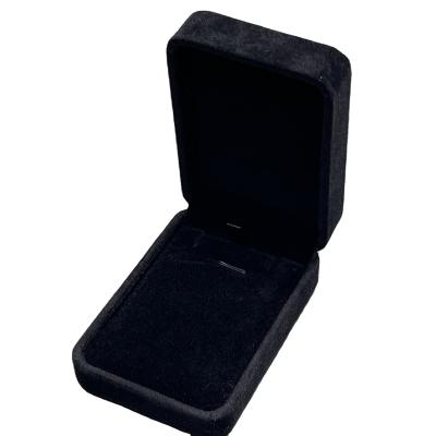 China Black Velvet Necklace box Customized your logo and color for sale