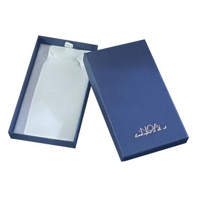 China Blue Paper Necklace Box and Pads Customized for Jewelry Boxes Material Cardboard/Paper for sale