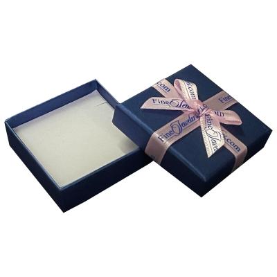 China Customized fashion bowknot Paper Necklace box small style for sale