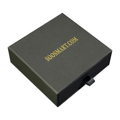 China Customized black paper drawer Necklace Box fashion style for sale