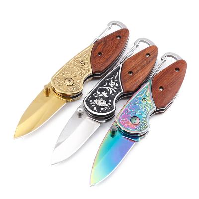 China Portable Multi-Function Folding Outdoor Camping Knife Pocket Knife Handle Open Slide Knife New for sale