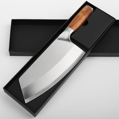 China Eco-friendly 8inch Kitchen Knife Stainless Steel Meat Cutting Cleaver Slicing Chinese Vegetable Chef Knife for sale