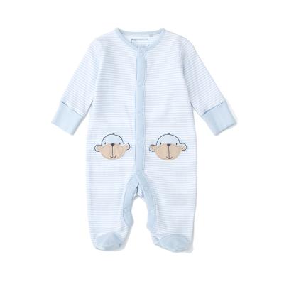 China 100% Cotton Print Lovely Baby Clothes High Quality Newborn Infant Short Sleeve 100% Cotton Funny Baby Jumpsuit for sale