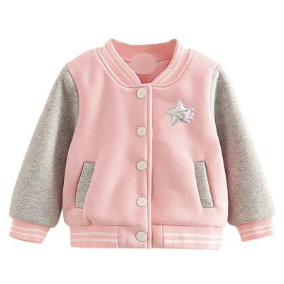 China Custom Made Toddler Kids Toddler Cloth Kids Babies Girls Baseball Jackets Cute Custom Brand Custom Baseball Jackets for sale