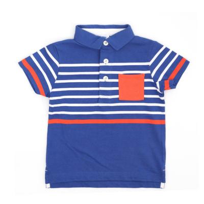 China Original 100% Breathable Cotton Toddler Infant Baby Polo T-Shirt Navy Polo Shirt For Baby Boy for sale