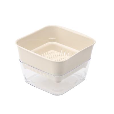 China Eco - Friendly Plastic Small Square Plant Grow Pot Automatic System Hydroponic Pot for sale