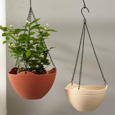 China Eco - Friendly Wholesale Gardening Hanging Plastic Flower Pots Chain For Plants Hall for sale