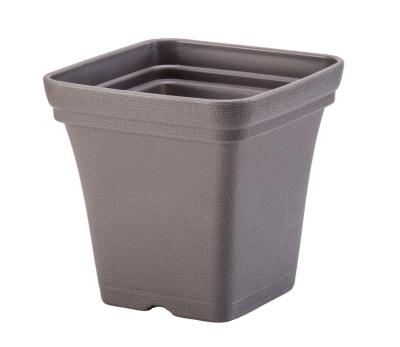 China Hot Selling Chinese Style Rectangle Indoor Square Plastic Flower Pots Outdoor Flower Pots For Plants for sale