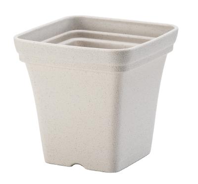 China Hot Selling Europe Rectangle Plastic Flower Pot Indoor Square Plastic Pots for sale