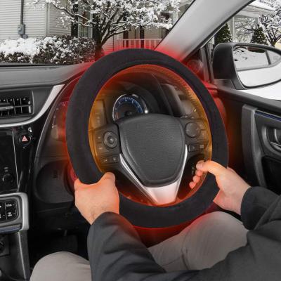 China Luxury Skid Slip Resistant Durable Can Be Customized PU Leather Car Steering Wheel Cover for sale