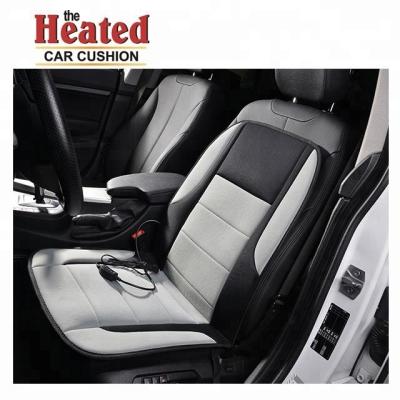 China Polyestc fabric 12v heated car cushion high heels shutt off switch car seat cover in winter for sale