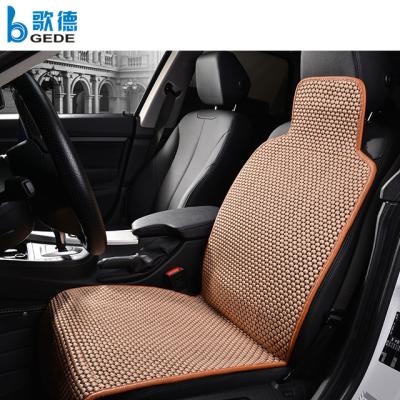 China Summer Eco-friendly Beige Ice Silk Cool Seats Cushion Luxurious Universal Size Car Cooling Cushion for sale