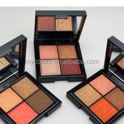 China NOVO 4 Colors Eyeshadow Case Cosmetics Makeup Private Label Eyeshadow Palette Waterproof for sale