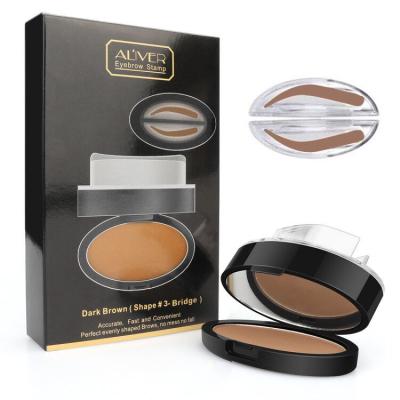 China ALIVER Sweatproof Eyebrow Powder Easy Suction Brown Lazy Stamp Waterproof Brow Dye Eyebrows Seal Eyebrow Stamps for sale