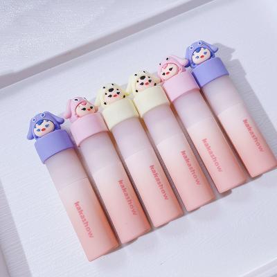 China Kakashow Cute Tube Waterproof Mushed Lip Gloss Lips Mud Lip Glaze Indelible Waterproof Velvet Lip Gloss 9 Colors for sale