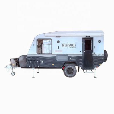 China Ruiwei 15ft Travel Trailer Ruiwei 15ft Camper Off Road Camp Trailer 4x4 Hard Top Camper Van Off Road Camper Trailer for sale