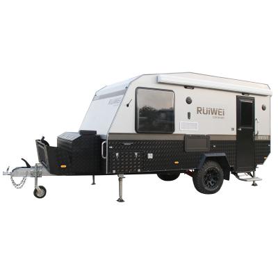 China Ruiwei 15ft Camper Off Road Camp Trailer 4x4 Off Road Hard Top Camper Trailer Travel Trailer for sale