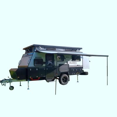 China Travel Trailer Ruiwei Australia Standard 15ft Mobile Travel Trailer Caravan Manufacturers For Sale for sale