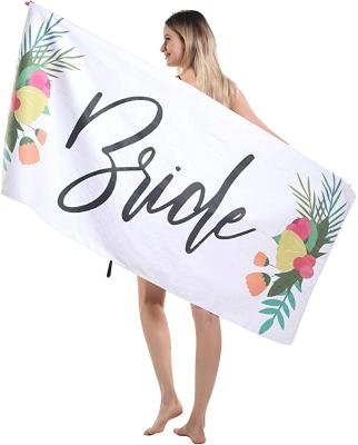 China Hot Selling QUICK DRY Towels Beach Custom Logo Beach Towel With Logo Printing Microfiber Custom Beach Towel for sale