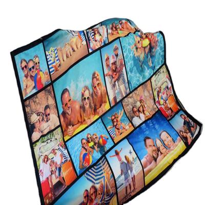 China Custom Photo Anti-pilling 100% Polyester Fleece Blanket Fleece Blanket With Low MOQ for sale