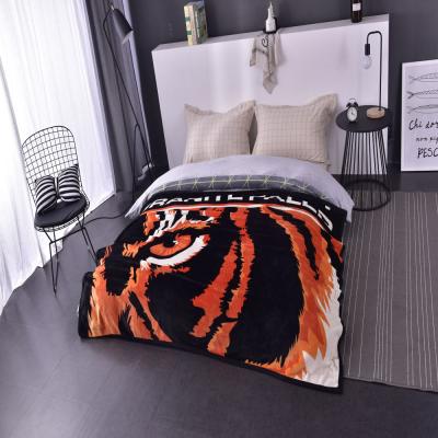 China Custom Digital Printing 100% Polyester Anti-pilling Fleece Manta Fleece Blanket Manta Logo for sale