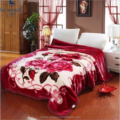 China Super Soft Anti-pilling Flannel Blanket 100% Polyester Korean Mink Blanket Supply for sale