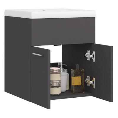 China Modern China Singapore Small Corner Wall Mounted Modern / French Bathroom Vanity Cabinet Set For Bathroom Furniture for sale