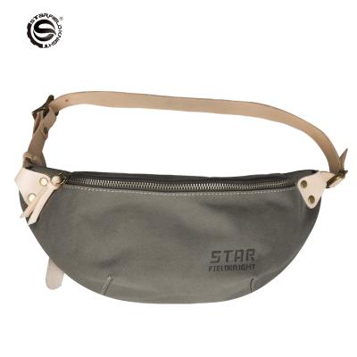 China Waterproof SFK Army Green Motorcycle Riding Small Retro Waist Bag Motorbike Biker Trunk Bag Vintage Stylish Fanny Bag For Men And Women for sale