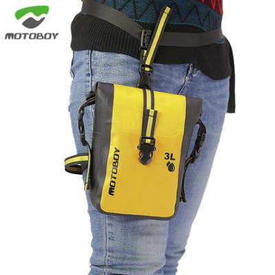 China MOTOBOY Gray Waterproof Motorcycle Racing Cycling Leg Bag Motorcycle Riding Waterproof Yellow Waist Pack Small Cool Bag For Outdoor for sale