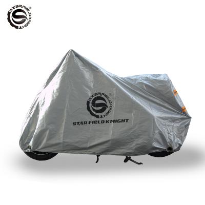 China Warterproof.UV Defense.snow Protection SFK Sun/UV Protection Sunscreen Motorcycle Body Silver Waterproof Dustproof Cover Set Tent Cover Raincoat For Motorcycle for sale